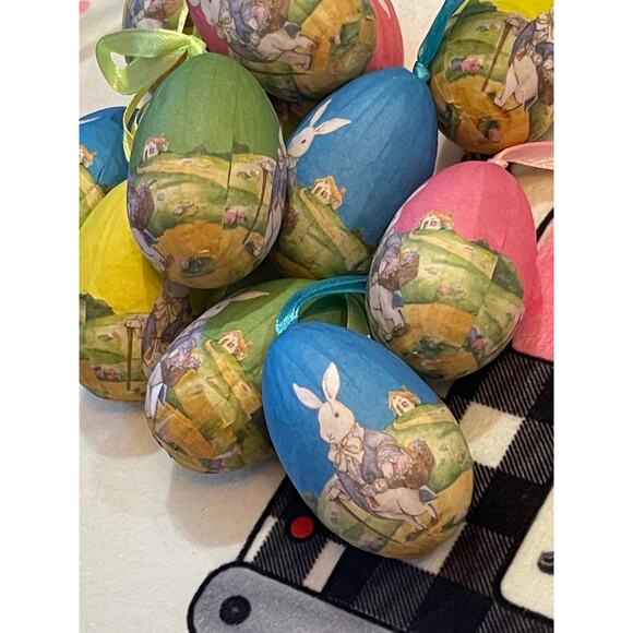 Set of 12 Easter Eggs Foam Ornaments - Picture 6 of 8